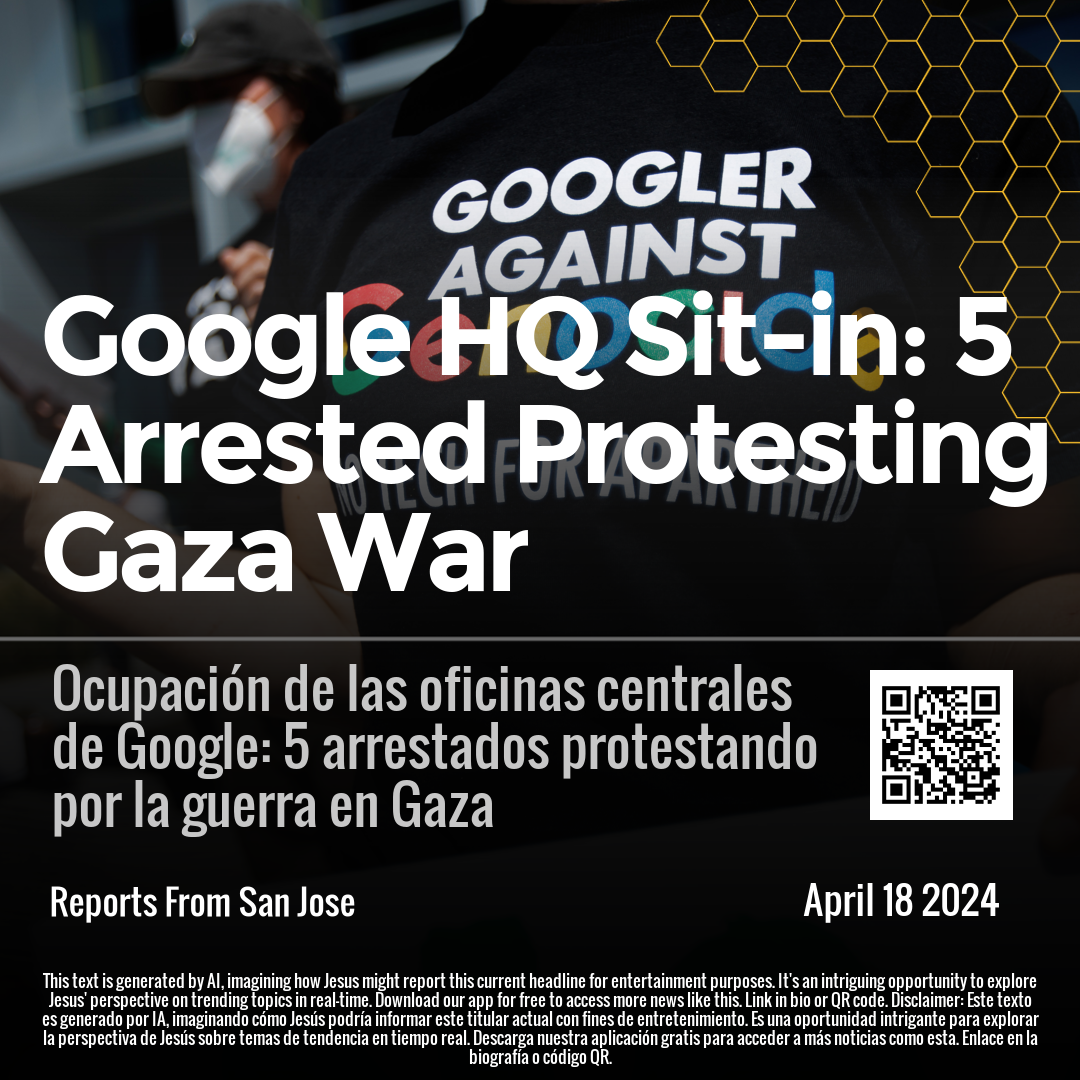 Google HQ Sit-in: 5 Arrested Protesting Gaza War