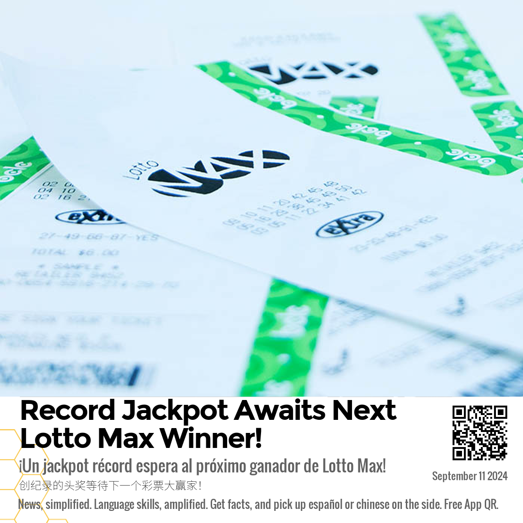 Record Jackpot Awaits Next Lotto Max Winner!