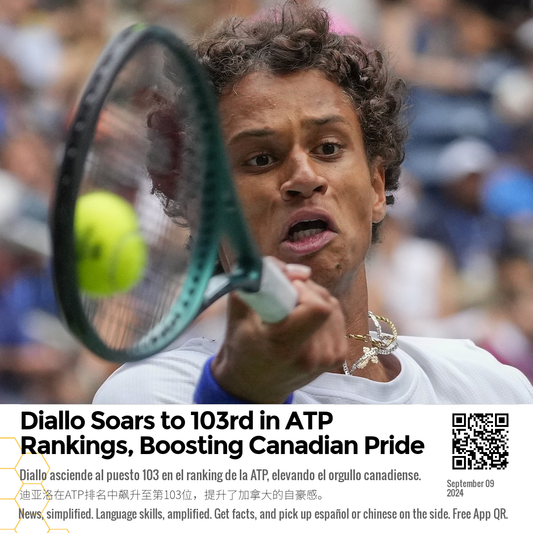 Diallo Soars to 103rd in ATP Rankings, Boosting Canadian Pride