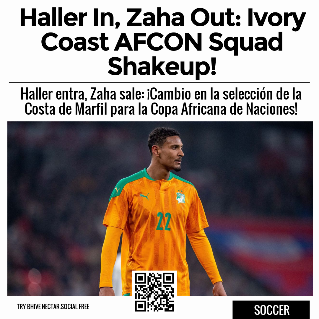 Haller In, Zaha Out: Ivory Coast AFCON Squad Shakeup!