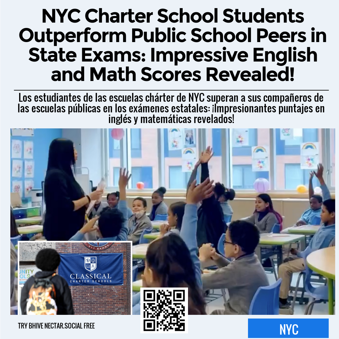 NYC Charter School Students Outperform Public School Peers in State Exams: Impressive English and Math Scores Revealed!