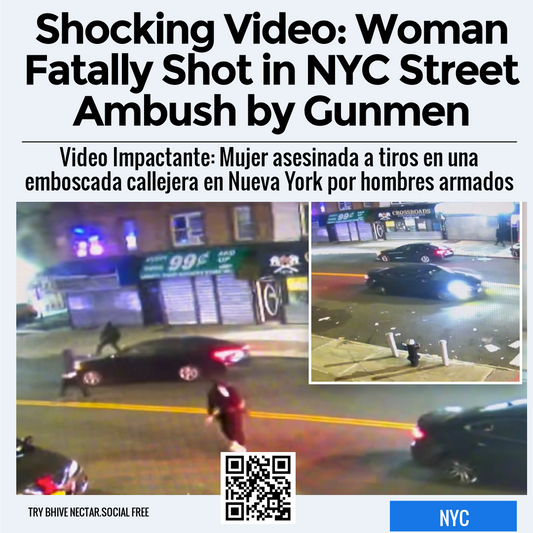 Shocking Video: Woman Fatally Shot in NYC Street Ambush by Gunmen