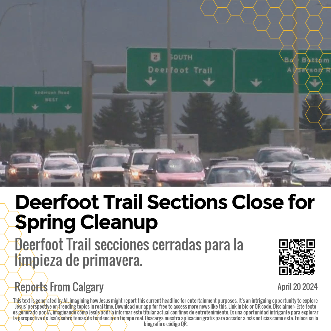 Deerfoot Trail Sections Close for Spring Cleanup