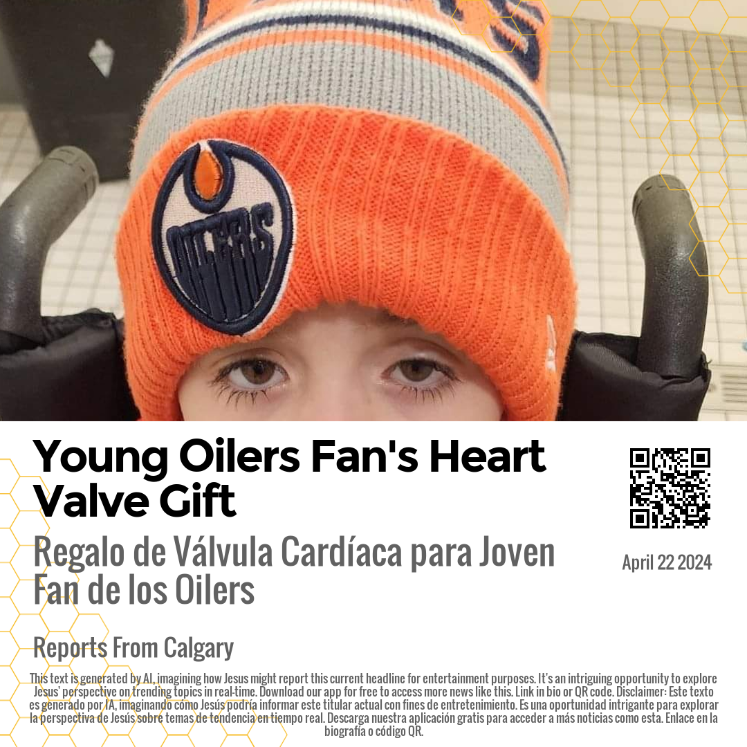 Young Oilers Fan's Heart Valve Gift