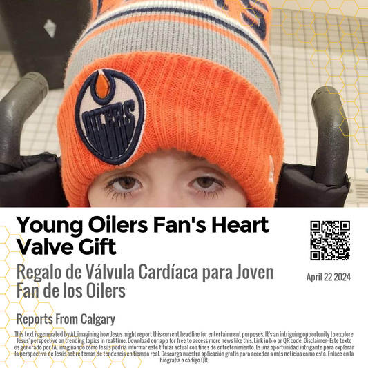 Young Oilers Fan's Heart Valve Gift