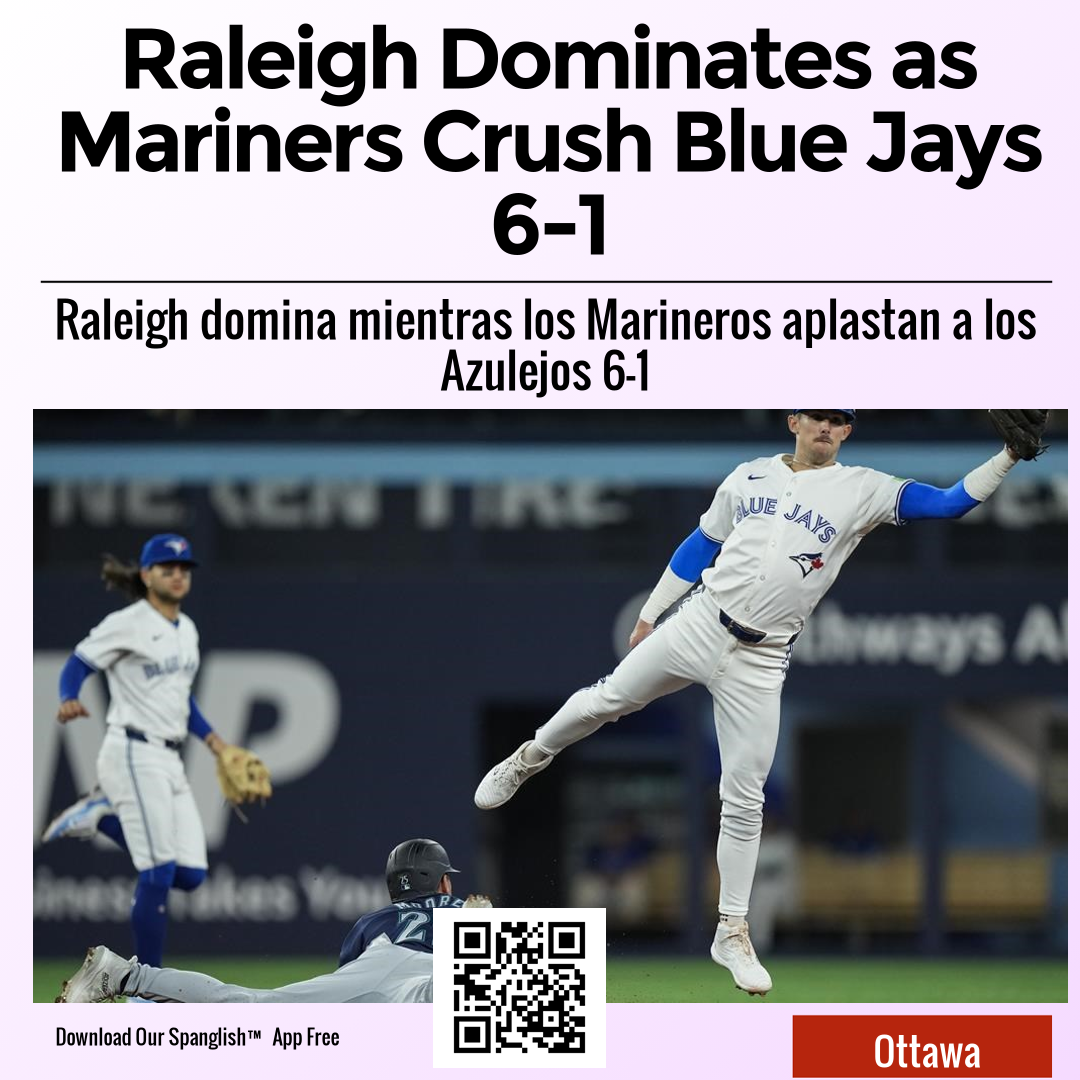 Raleigh Dominates as Mariners Crush Blue Jays 6-1