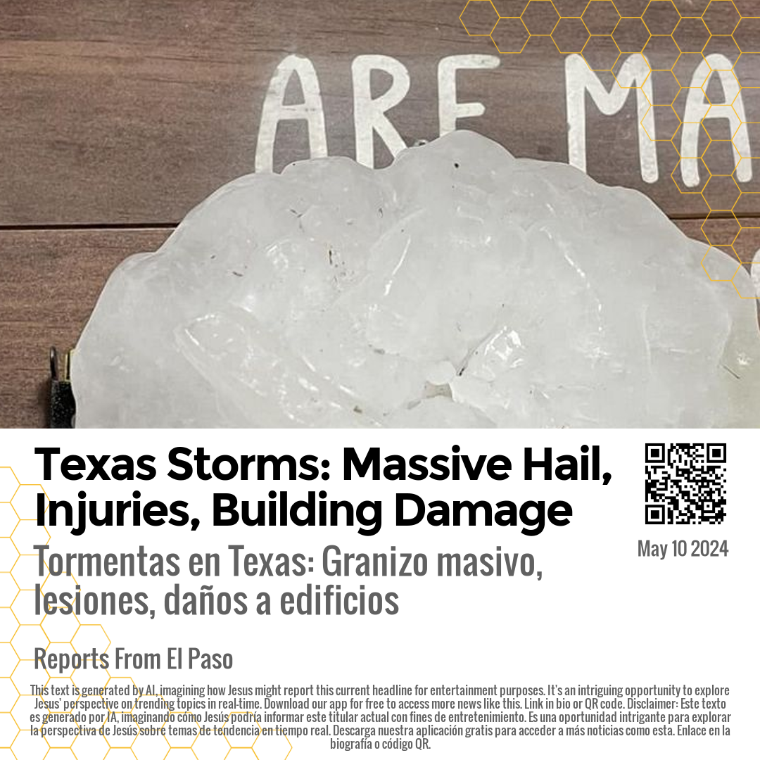 Texas Storms: Massive Hail, Injuries, Building Damage