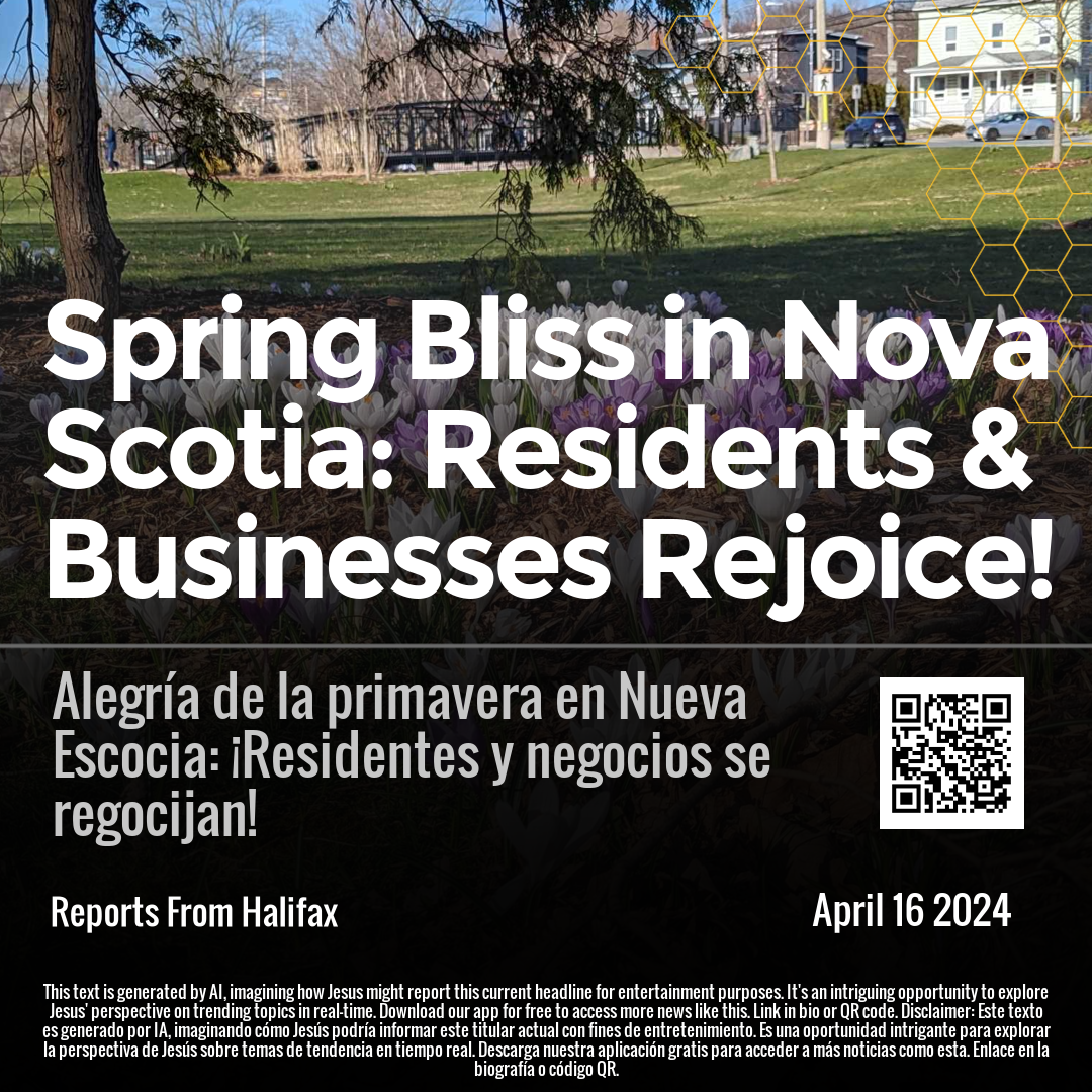 Spring Bliss in Nova Scotia: Residents & Businesses Rejoice!