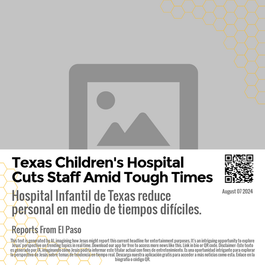 Texas Children's Hospital Cuts Staff Amid Tough Times