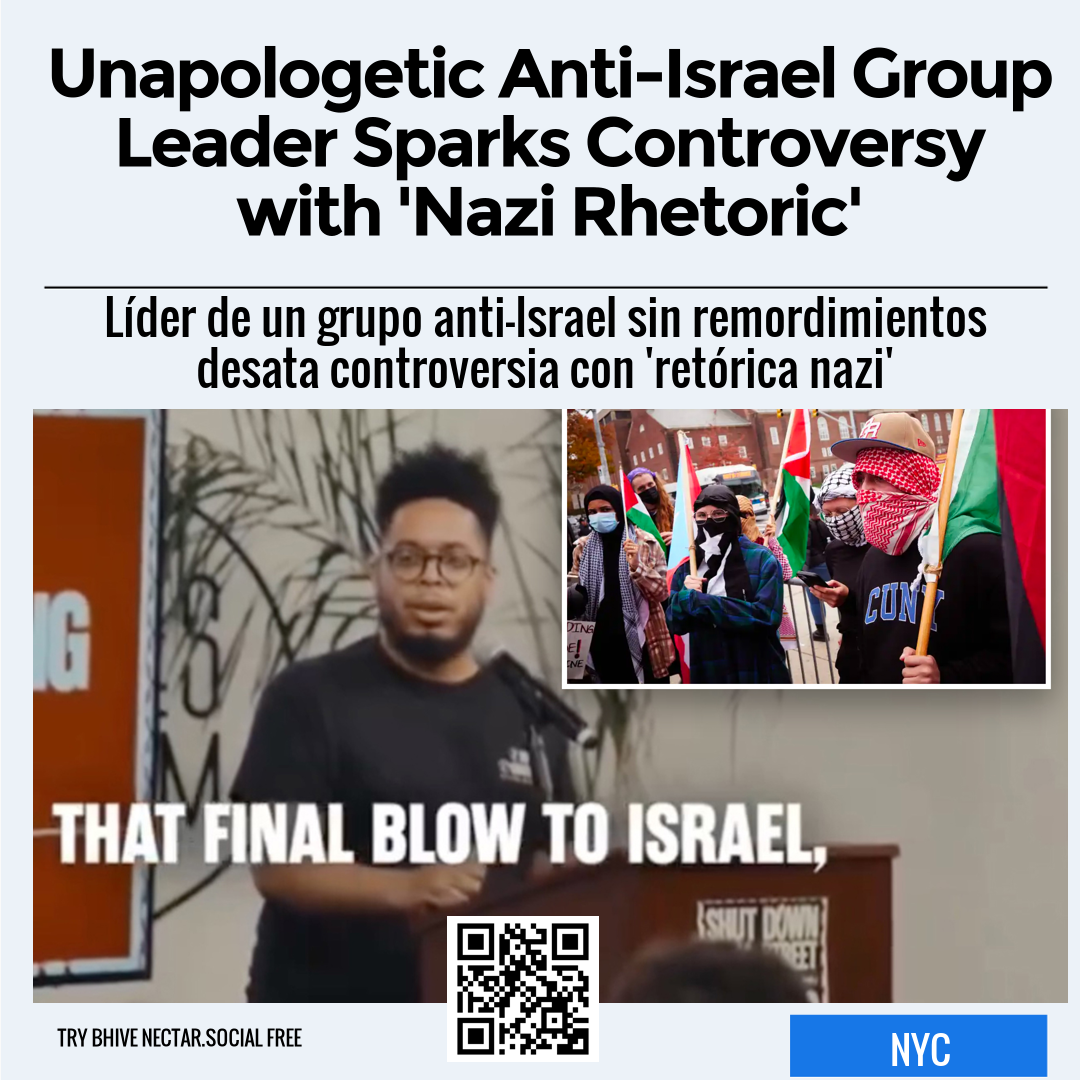 Unapologetic Anti-Israel Group Leader Sparks Controversy with 'Nazi Rhetoric'