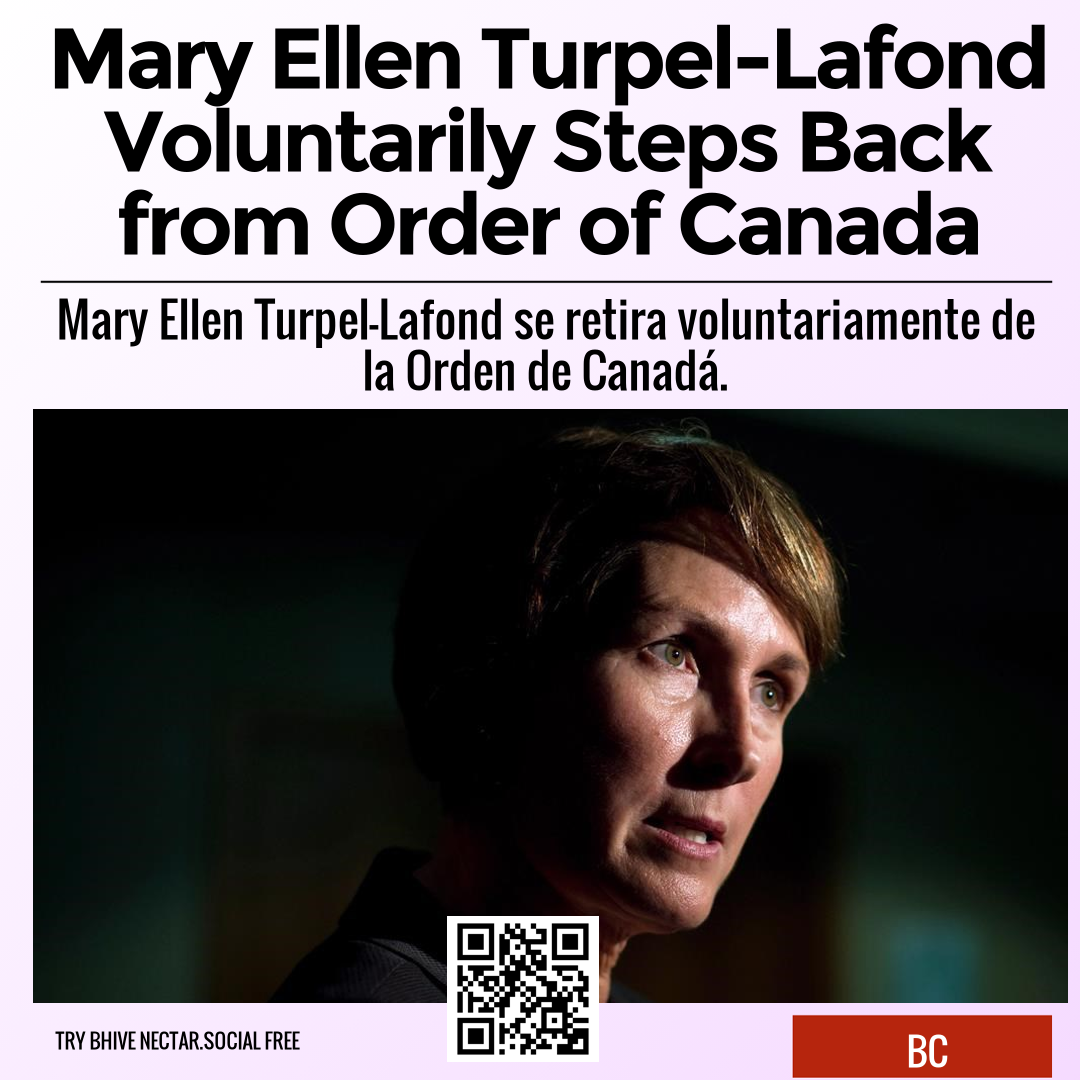 Mary Ellen Turpel-Lafond Voluntarily Steps Back from Order of Canada