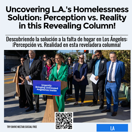 Uncovering L.A.'s Homelessness Solution: Perception vs. Reality in this Revealing Column!