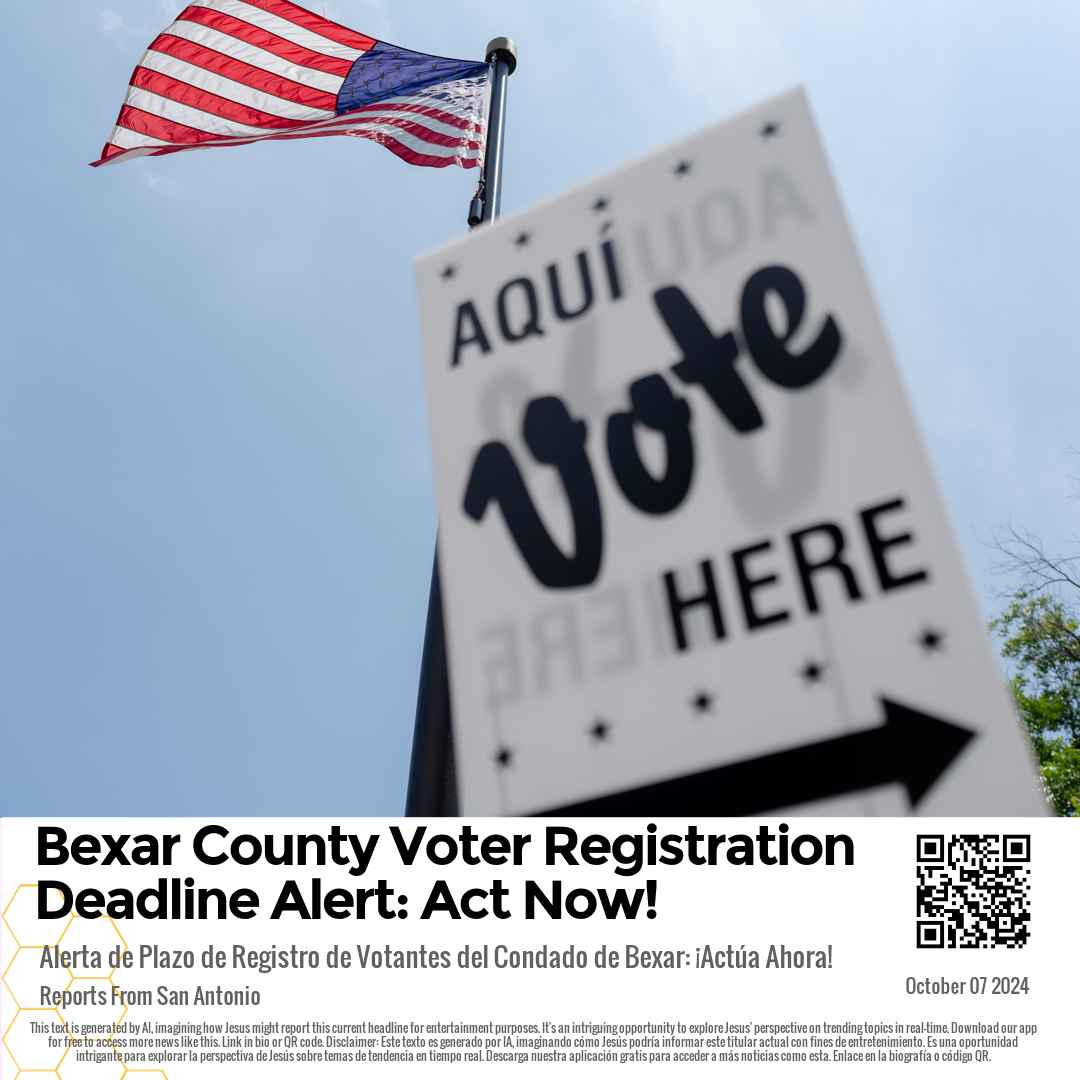 Bexar County Voter Registration Deadline Alert: Act Now!