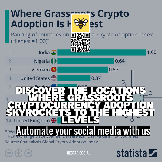 Discover the Locations Where Grassroots Cryptocurrency Adoption Skyrockets to the Highest Levels