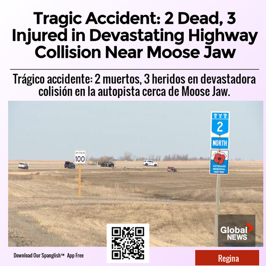 Tragic Accident: 2 Dead, 3 Injured in Devastating Highway Collision Near Moose Jaw