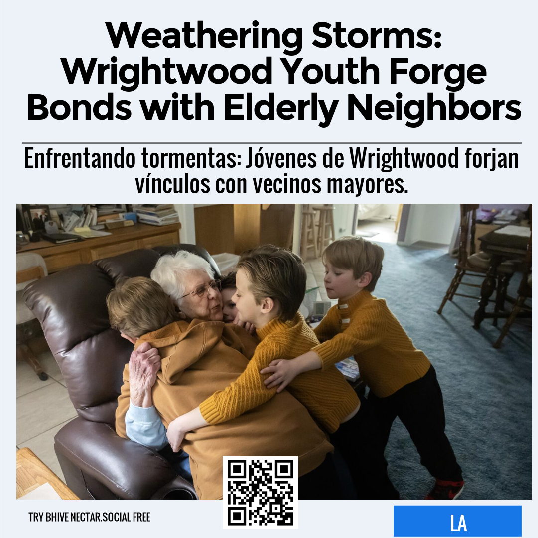 Weathering Storms: Wrightwood Youth Forge Bonds with Elderly Neighbors