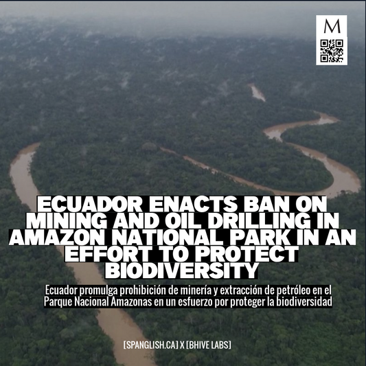 Ecuador Enacts Ban on Mining and Oil Drilling in Amazon National Park in an Effort to Protect Biodiversity