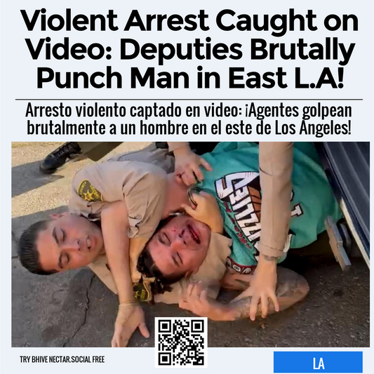 Violent Arrest Caught on Video: Deputies Brutally Punch Man in East L.A!