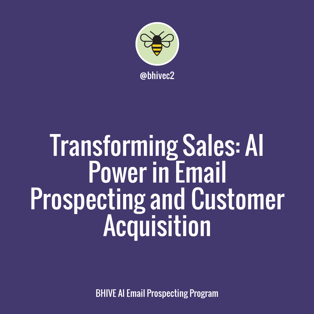 Revolutionizing Sales Strategies: Harness the Power of AI for Streamlined Email Prospecting