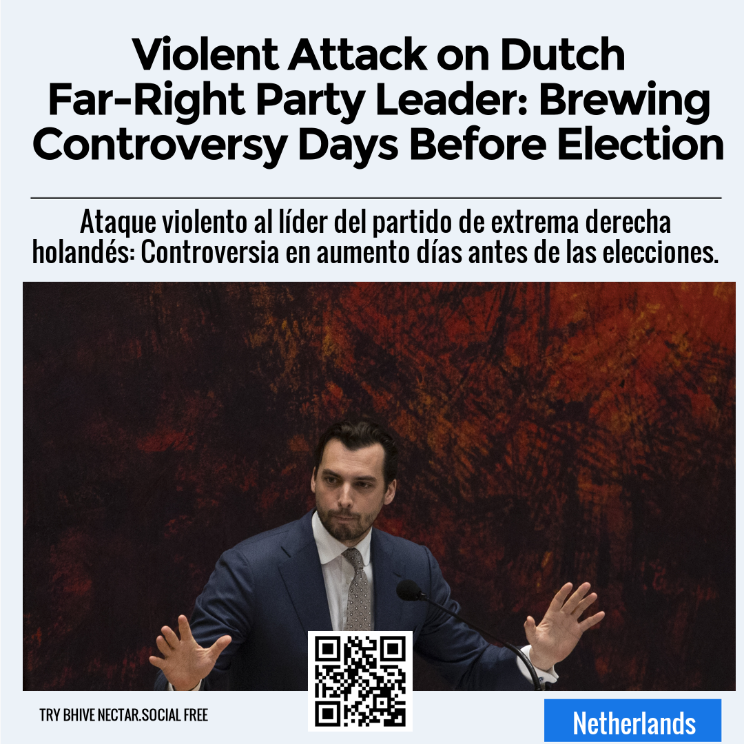 Violent Attack on Dutch Far-Right Party Leader: Brewing Controversy Days Before Election