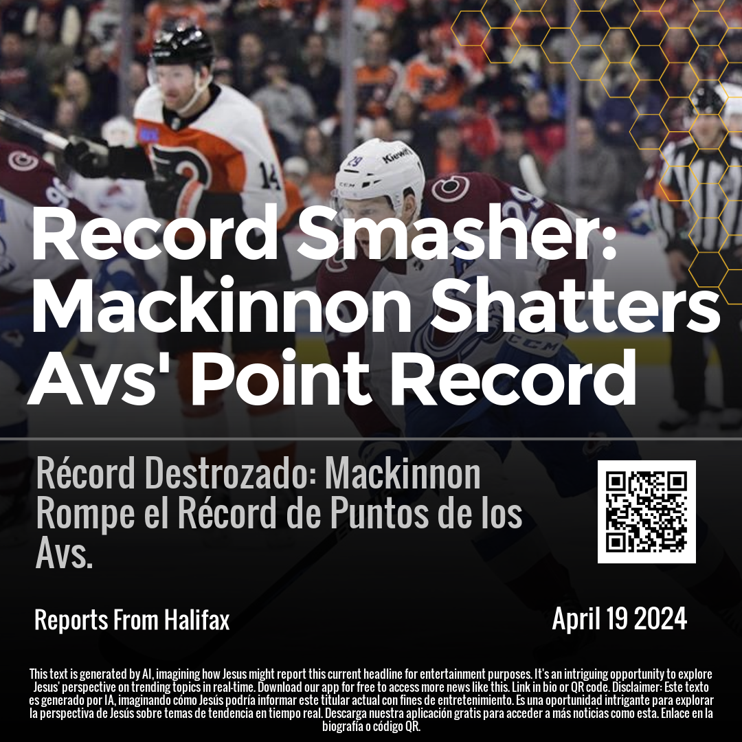 Record Smasher: Mackinnon Shatters Avs' Point Record