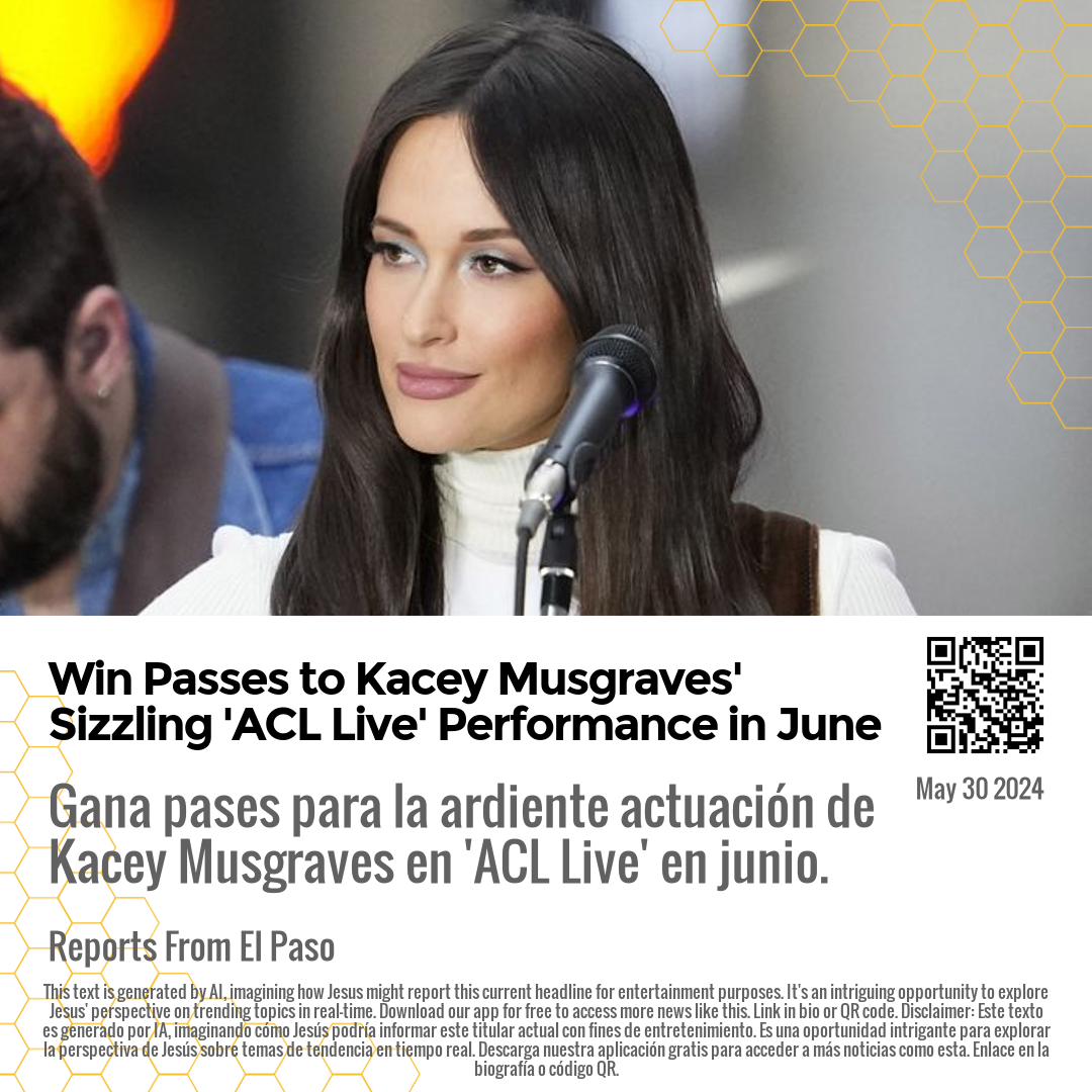 Win Passes to Kacey Musgraves' Sizzling 'ACL Live' Performance in June