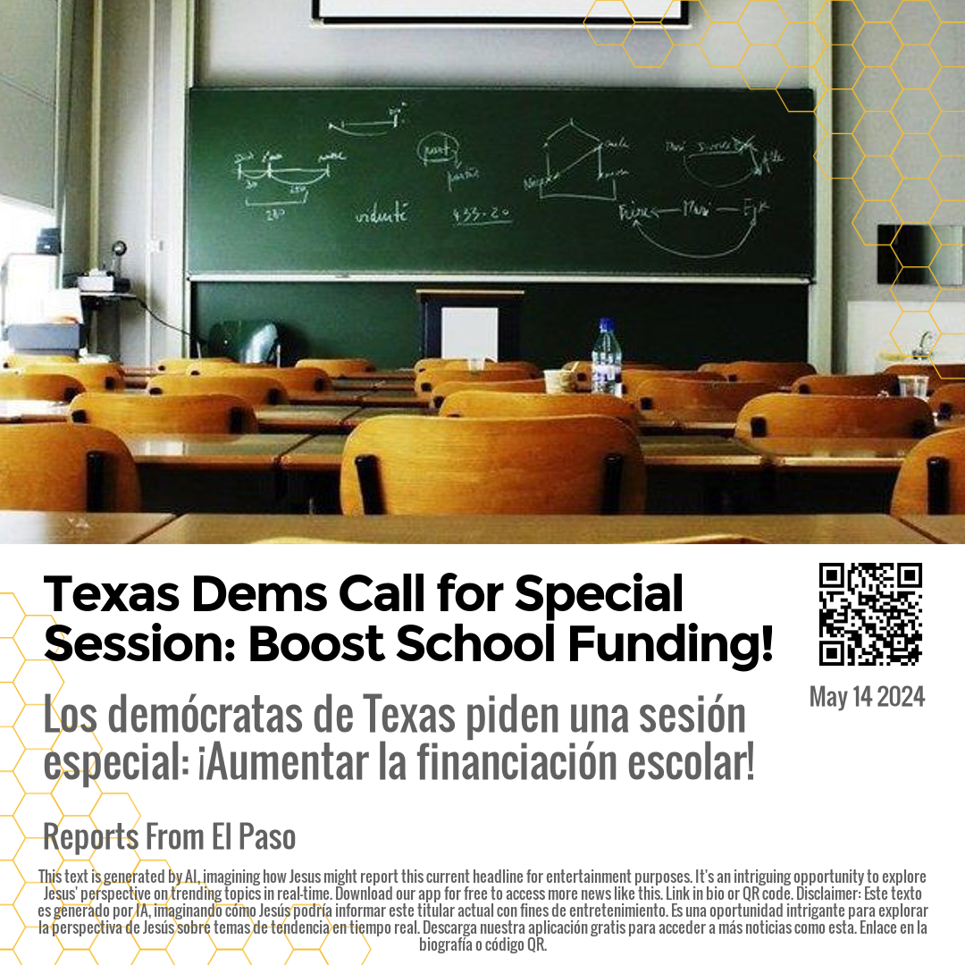 Texas Dems Call for Special Session: Boost School Funding!