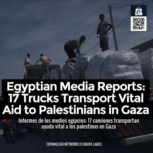 Egyptian Media Reports: 17 Trucks Transport Vital Aid to Palestinians in Gaza