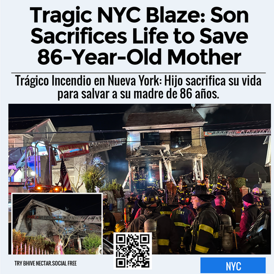 Tragic NYC Blaze: Son Sacrifices Life to Save 86-Year-Old Mother