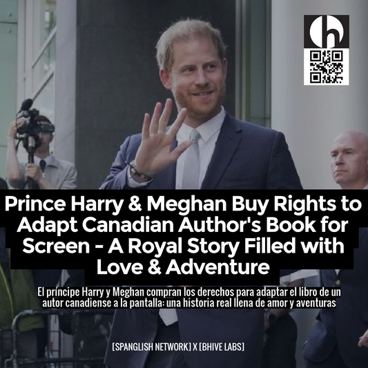 Prince Harry & Meghan Buy Rights to Adapt Canadian Author's Book for Screen - A Royal Story Filled with Love & Adventure