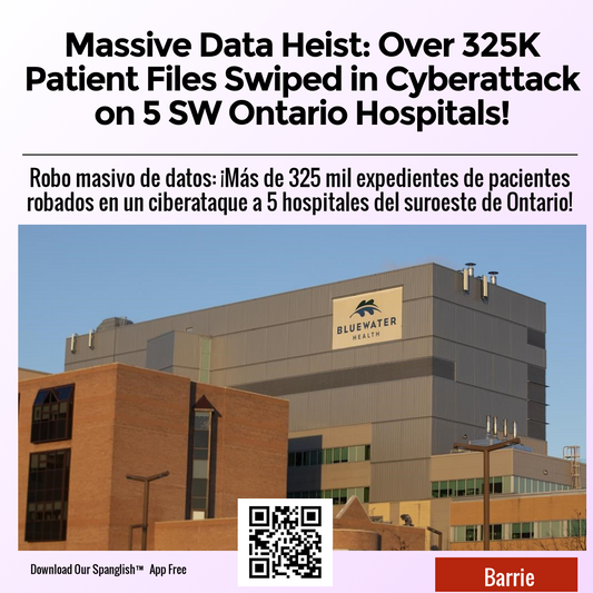 Massive Data Heist: Over 325K Patient Files Swiped in Cyberattack on 5 SW Ontario Hospitals!