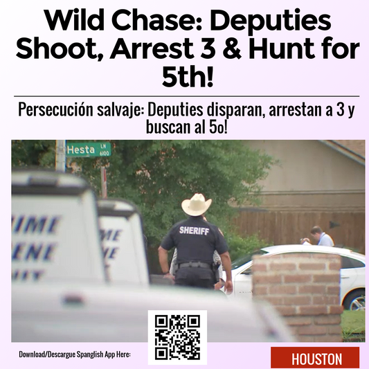 Wild Chase: Deputies Shoot, Arrest 3 & Hunt for 5th!