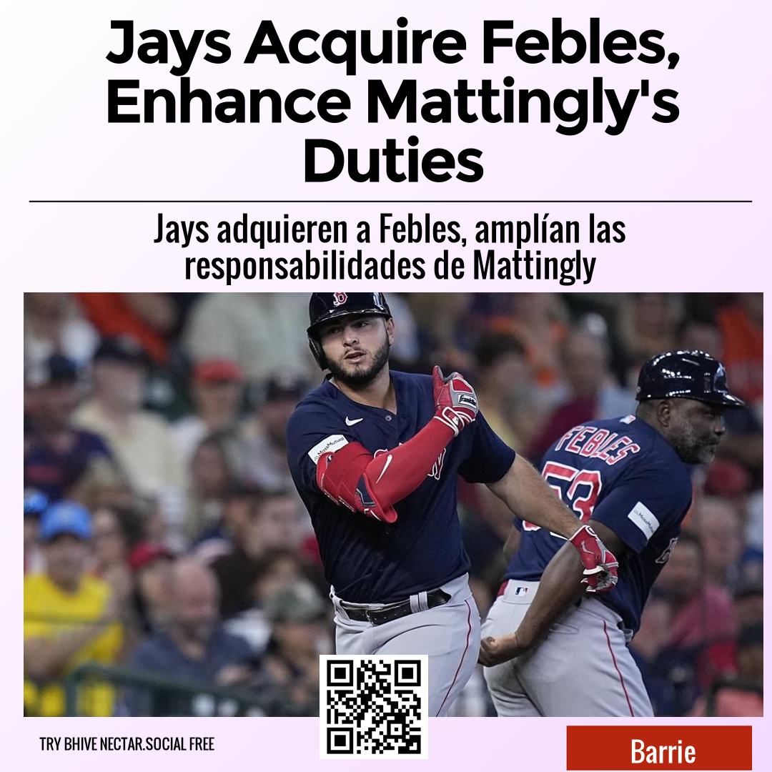 Jays Acquire Febles, Enhance Mattingly's Duties