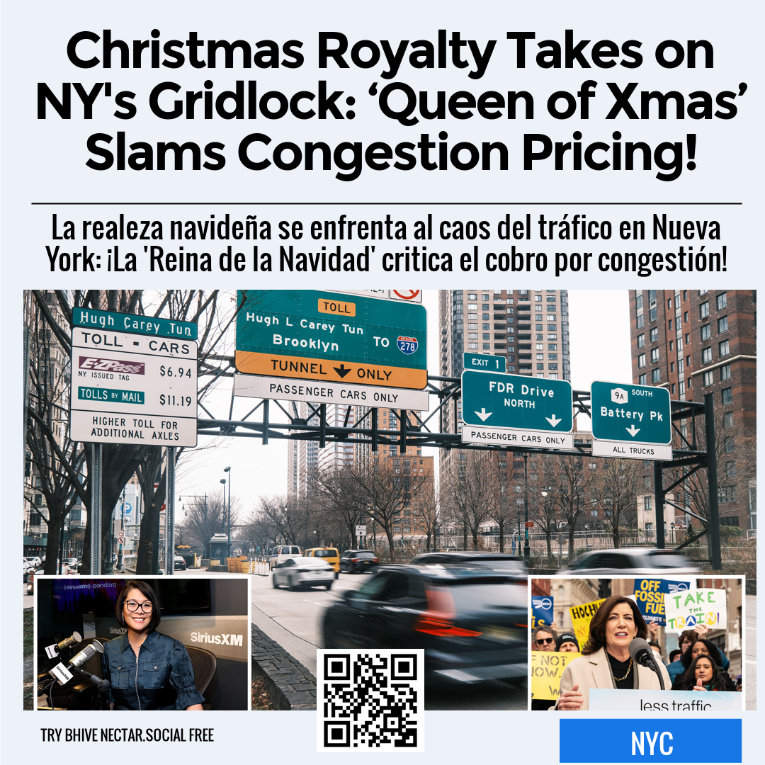 Christmas Royalty Takes on NY's Gridlock: ‘Queen of Xmas’ Slams Congestion Pricing!