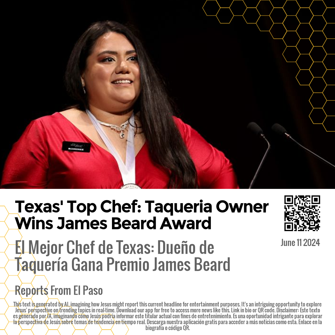 Texas' Top Chef: Taqueria Owner Wins James Beard Award