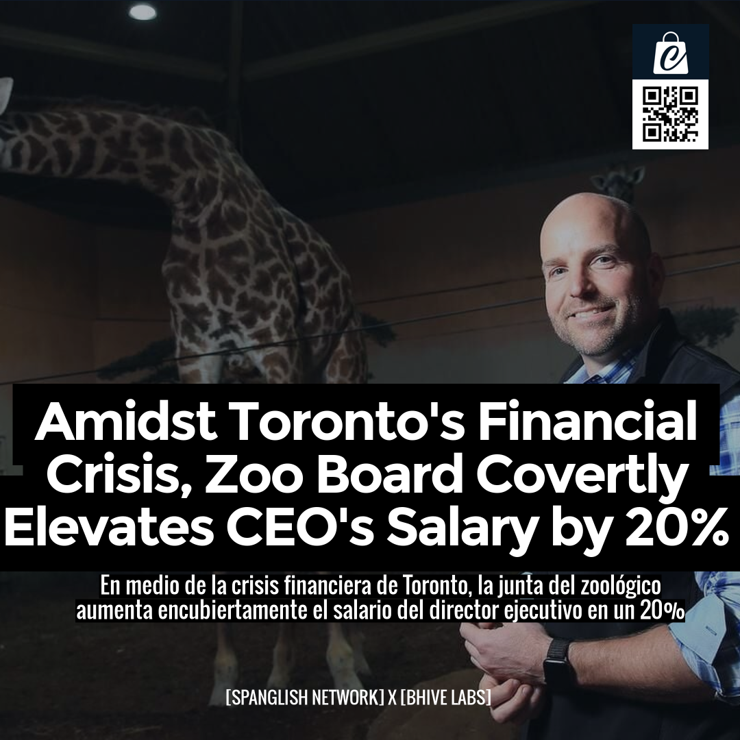 Amidst Toronto's Financial Crisis, Zoo Board Covertly Elevates CEO's Salary by 20%