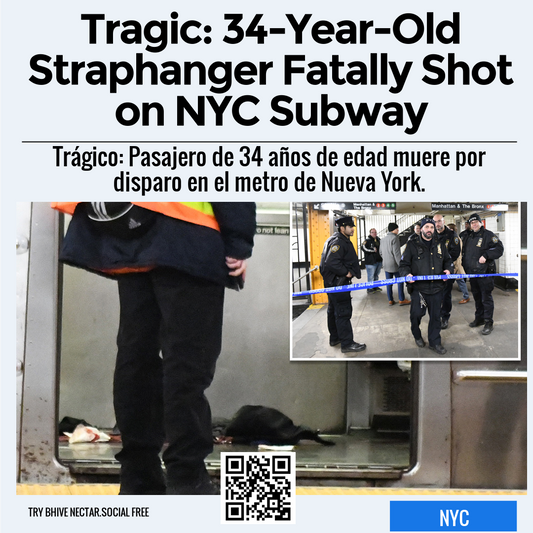 Tragic: 34-Year-Old Straphanger Fatally Shot on NYC Subway