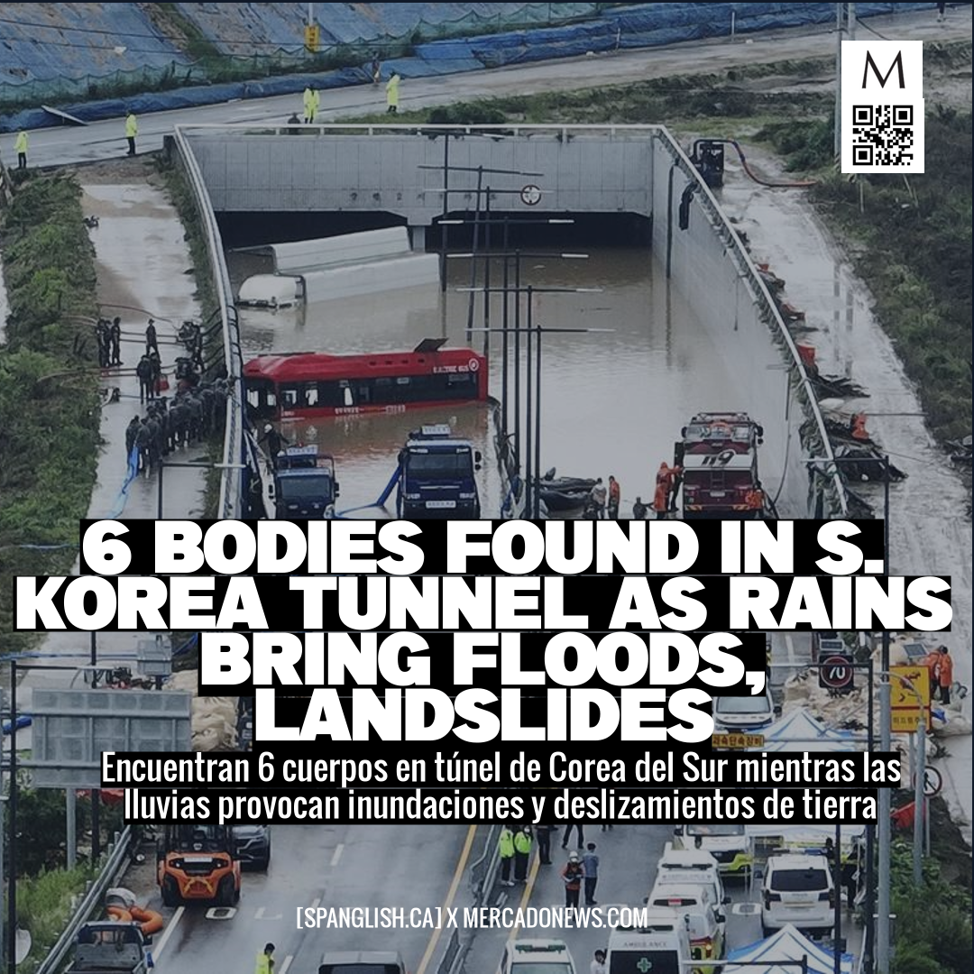 6 Bodies Found in S. Korea Tunnel as Rains Bring Floods, Landslides