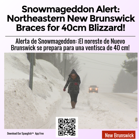 Snowmageddon Alert: Northeastern New Brunswick Braces for 40cm Blizzard!