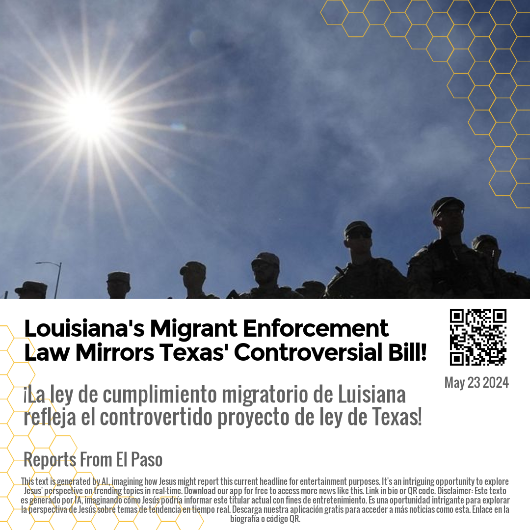 Louisiana's Migrant Enforcement Law Mirrors Texas' Controversial Bill!