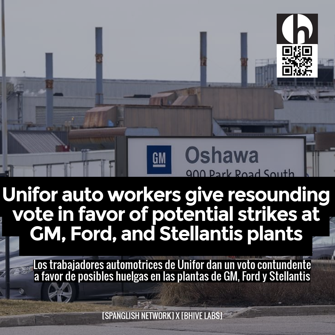 Unifor auto workers give resounding vote in favor of potential strikes at GM, Ford, and Stellantis plants