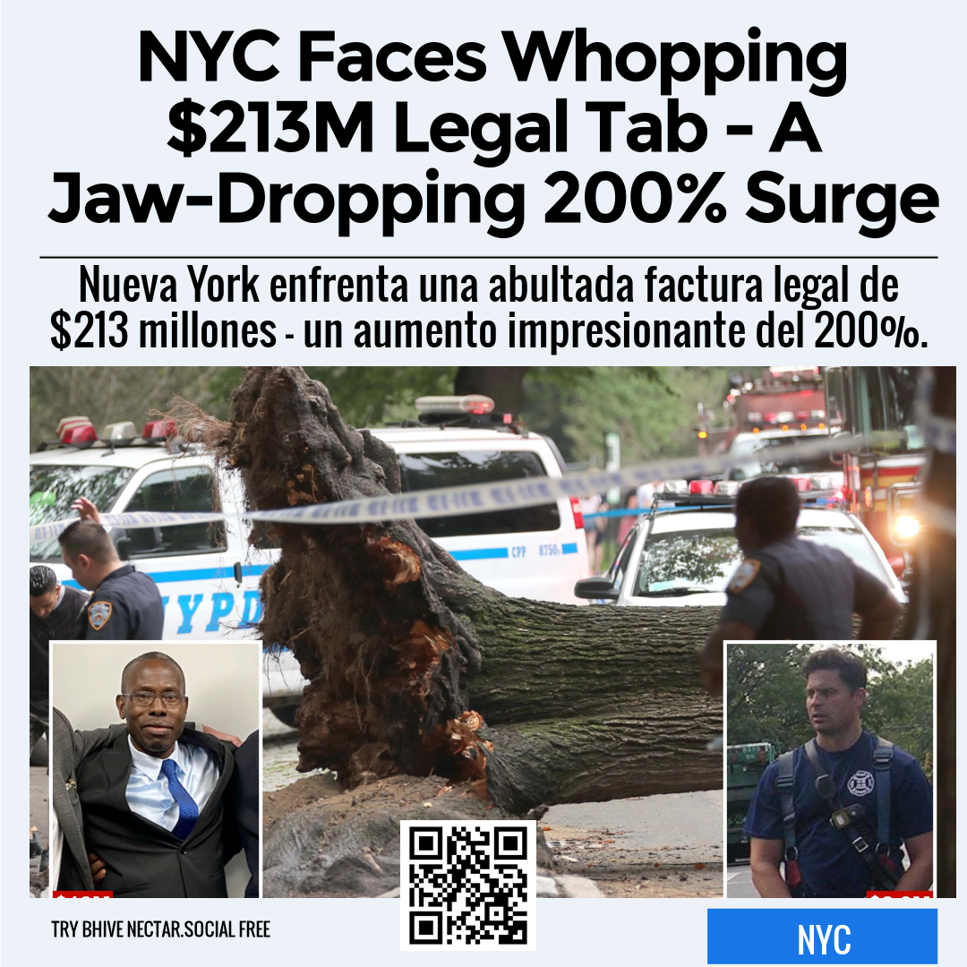 NYC Faces Whopping $213M Legal Tab - A Jaw-Dropping 200% Surge