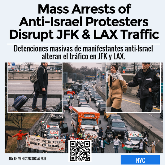 Mass Arrests of Anti-Israel Protesters Disrupt JFK & LAX Traffic