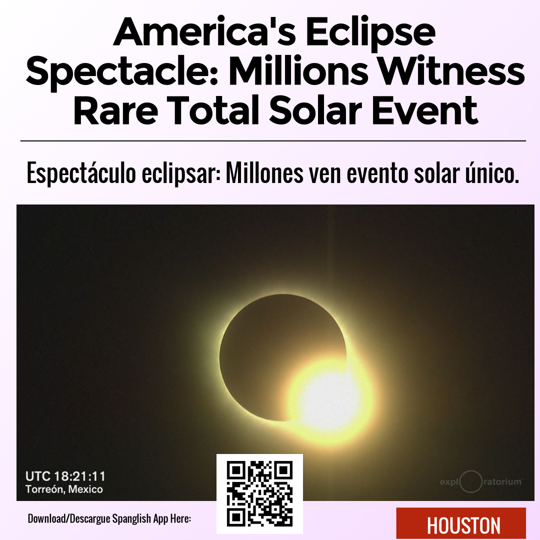 America's Eclipse Spectacle: Millions Witness Rare Total Solar Event