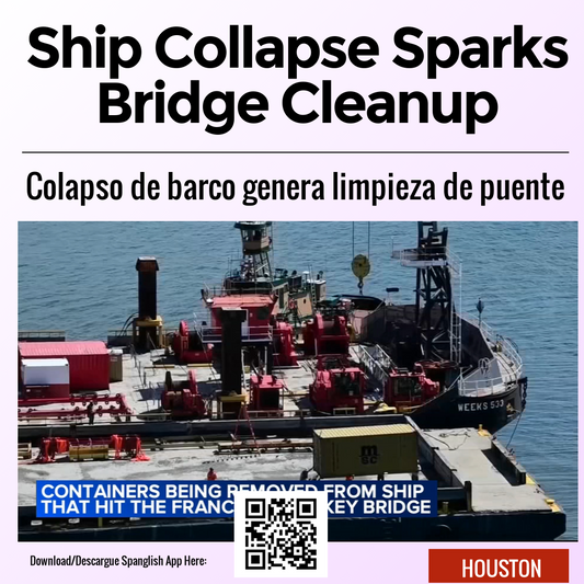 Ship Collapse Sparks Bridge Cleanup