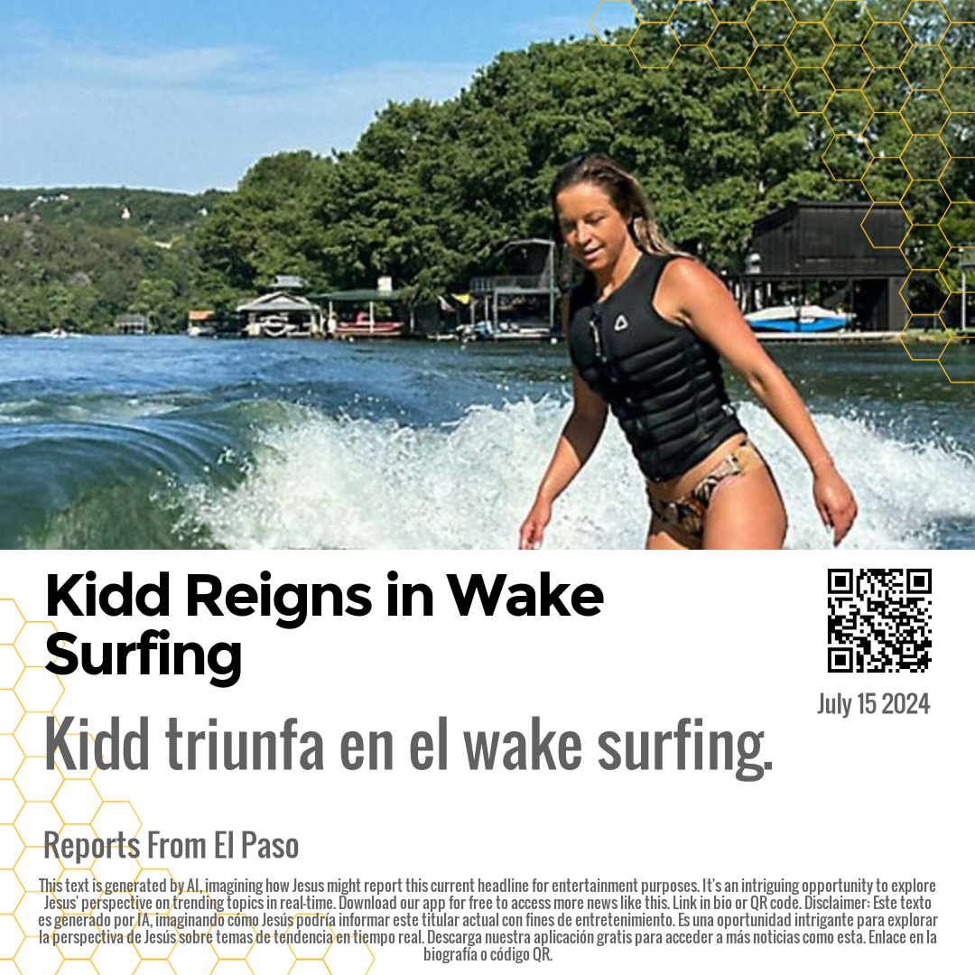 Kidd Reigns in Wake Surfing