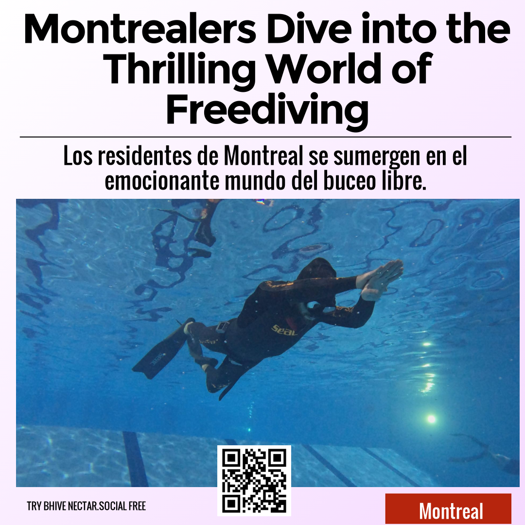 Montrealers Dive into the Thrilling World of Freediving