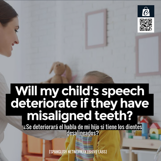 Will my child's speech deteriorate if they have misaligned teeth?