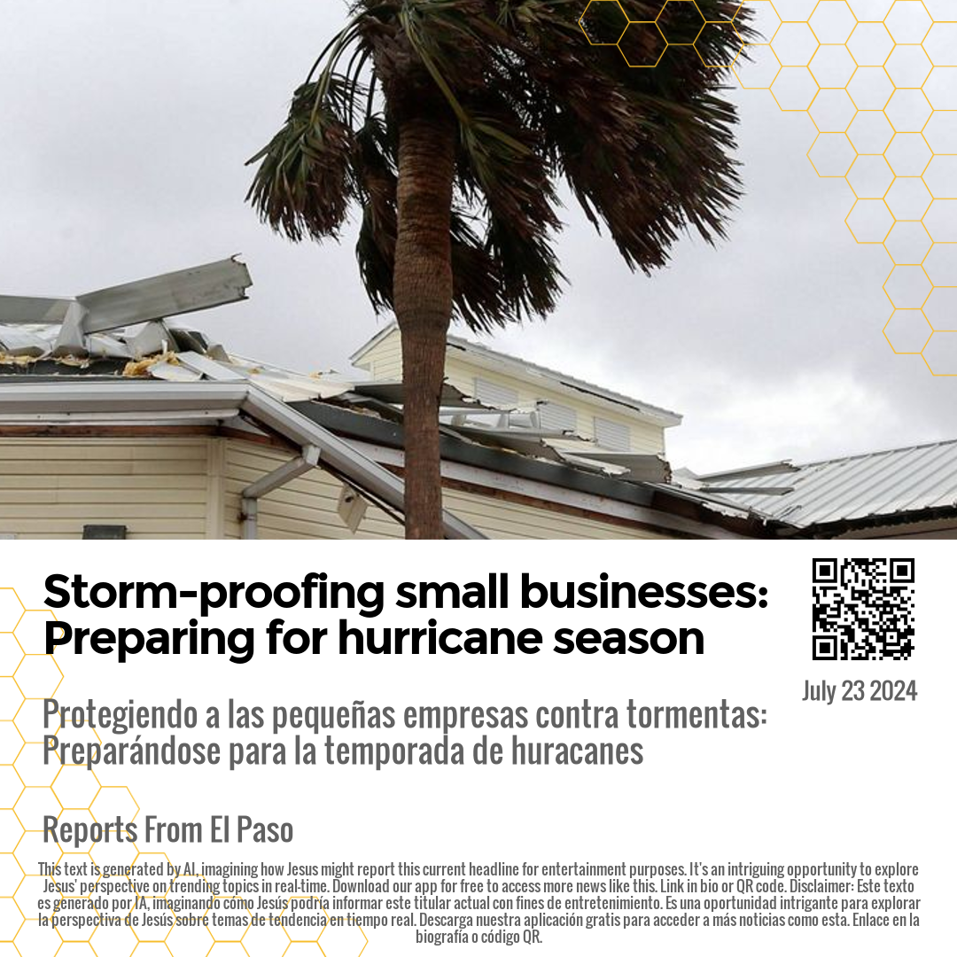 Storm-proofing small businesses: Preparing for hurricane season