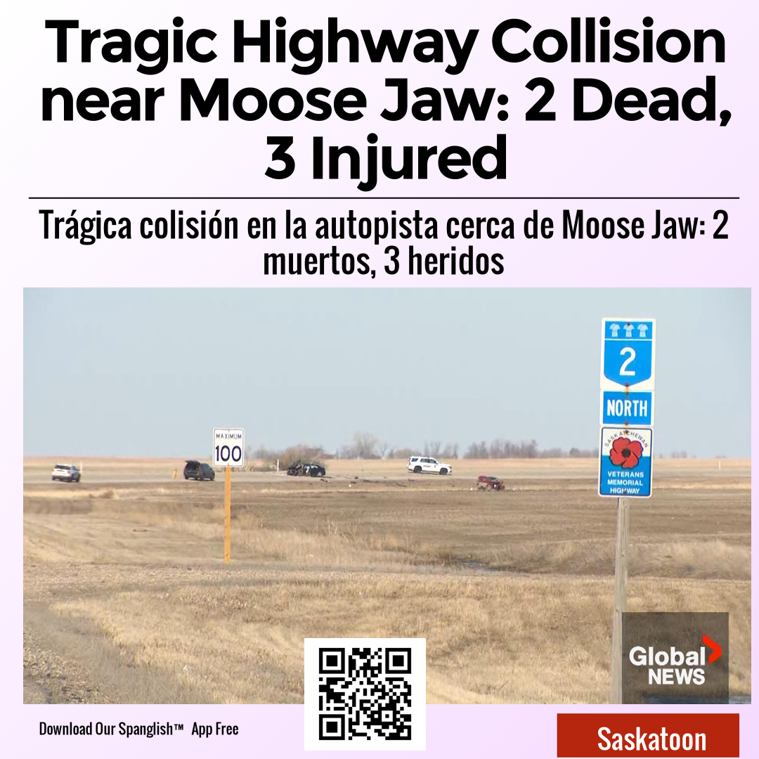 Tragic Highway Collision near Moose Jaw: 2 Dead, 3 Injured